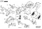 Bosch 3 600 HA4 50E Rotak 430 Li Lawnmower 36 V / Eu Spare Parts